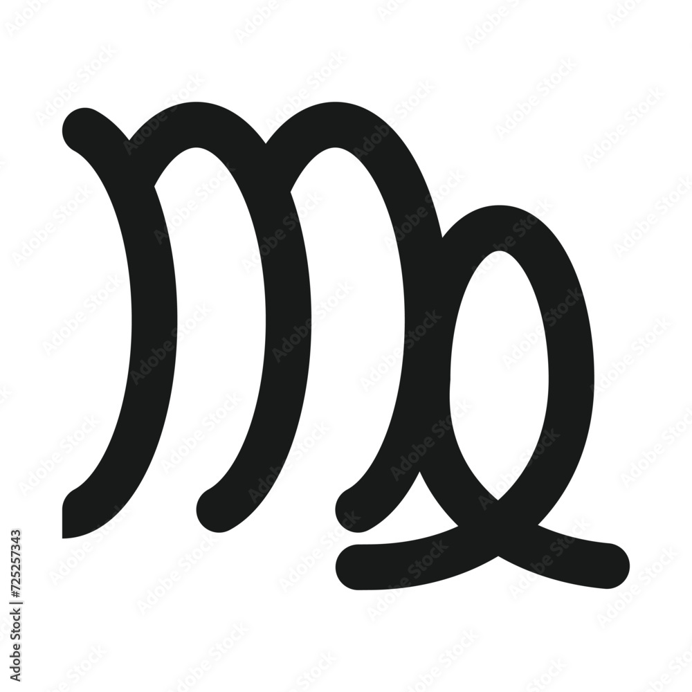 Obraz premium Virgo zodiac icon vector