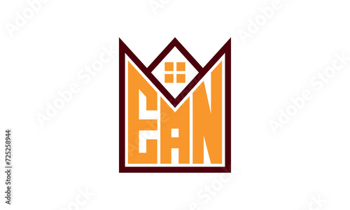 EAN initial letter real estate builders logo design vector. construction ,housing, home marker, property, building, apartment, flat, compartment, business, corporate, house rent, rental, commercial