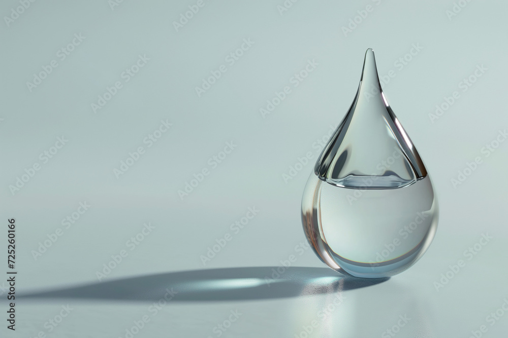 Serene Water Drop on Tranquil Surface