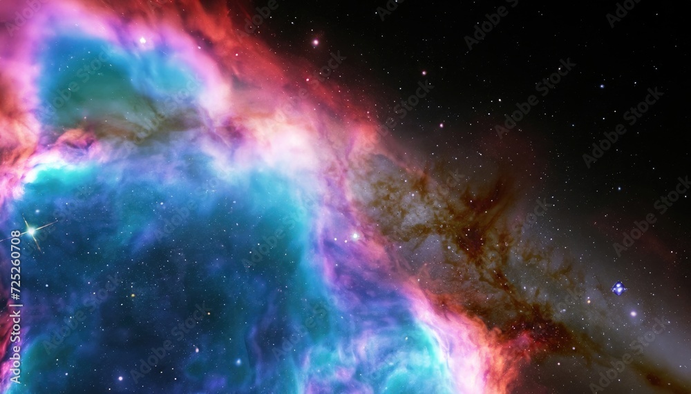 Galaxy Outer Space Colorful Nebula Star Field Background