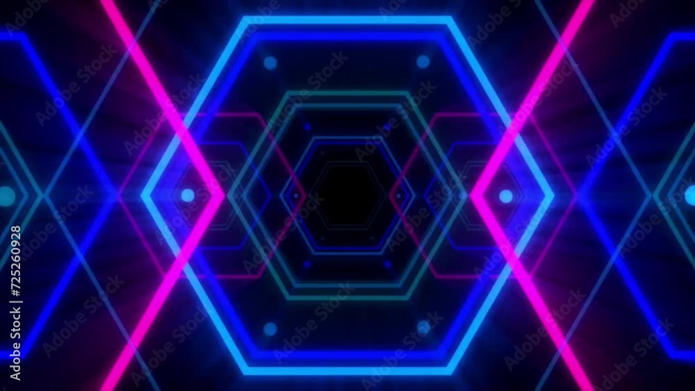 abstract wonders of DJ concert VJ loop animation glowing lights