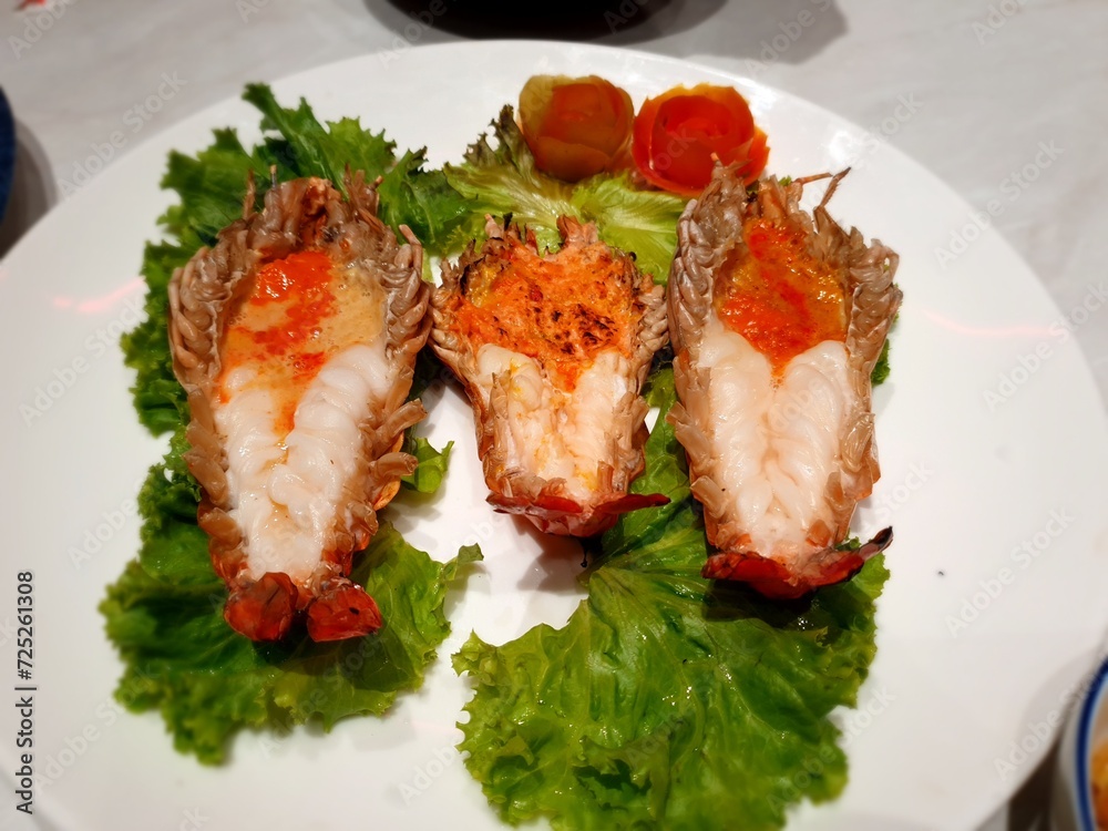 River shrimp are large shrimp with dense flesh. River shrimp are large shrimp with dense flesh.
