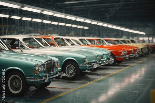 vintage cars showroom 