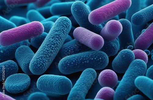 Abstract e. coli bacteria background. Microscopic view of gram stain showing Escherichia coli or E. coli bacteria