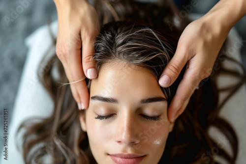 Soothing Relaxation, Gentle Facial Massage at a Serene Spa