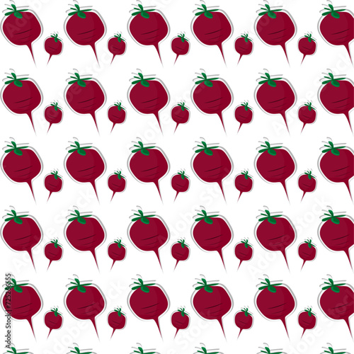 seamless pattern with beetroot