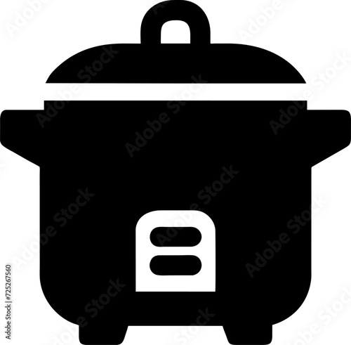 Electric rice cooker line icon