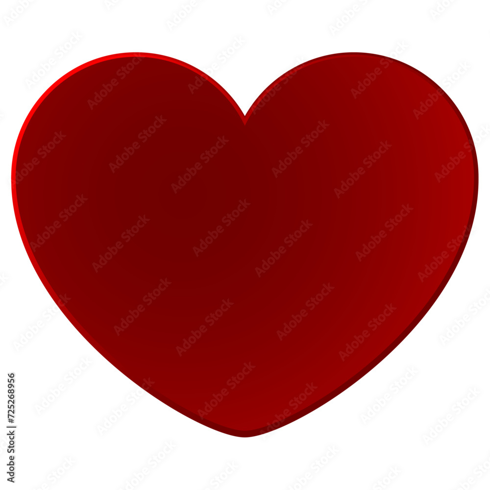 burgundy heart for congratulations vector illustration