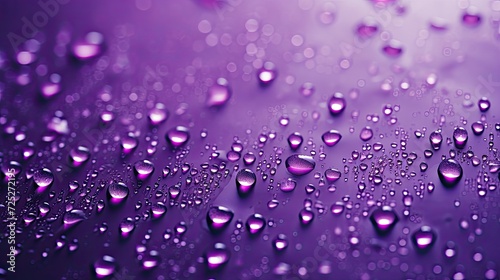 Purple Rain Background, Rainy Day Window Glass Wallpaper, Color Abstract Weather Backdrop, Dripping Liquid, Water Droplets