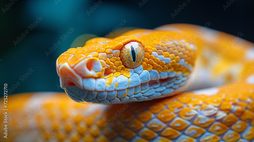 Deadly snake looking into the camera. Exotic snake look at you. Snake eyes. Reptile predator. Aggressive snake face close up. Beautiful abstract wallpaper Deadly snake looking into the camera. Exotic snake look at you. Snake eyes. Reptile predator. Aggressive snake face close up. Beautiful abstract wallpaper