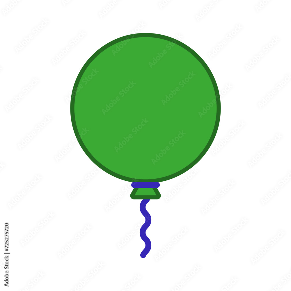Green round balloon frame with empty background. Color vector. Green round balloon frame with empty background. Color vector.