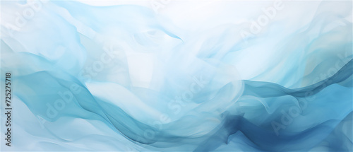 Ethereal Drift: Gentle Flows of Turquoise and Soft White 