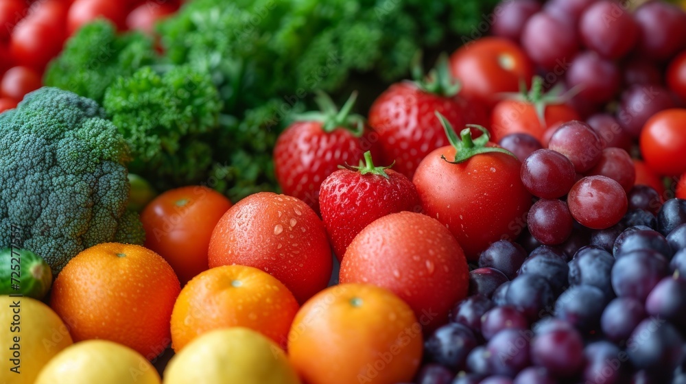 fresh fruits and vegetables for cooking or display Generative AI fresh fruits and vegetables for cooking or display Generative AI
