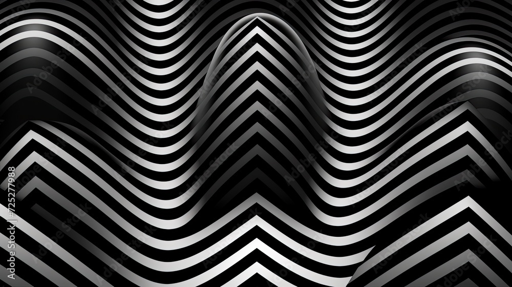 Dynamic zigzag lines and arrows create a sense of movement.