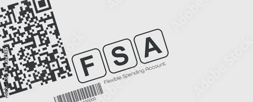 fsa sign on white background