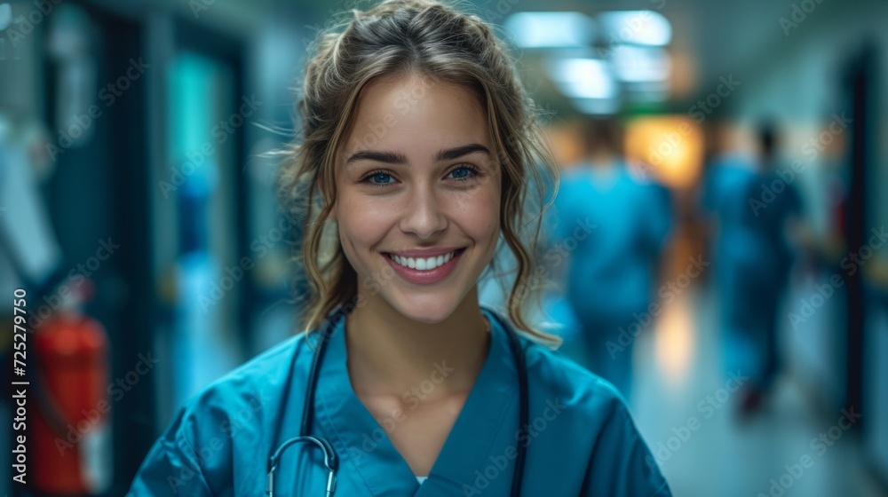 Nurse at Work in Hospital Generative AI Nurse at Work in Hospital Generative AI