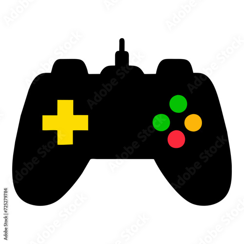 game controller icon in trendy flat style, vector icon