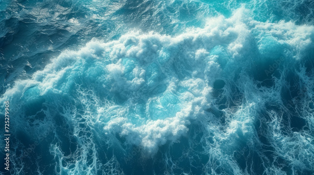 Fototapeta premium Ocean Water Texture Generative AI