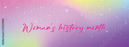 Celebrating Women's History month card