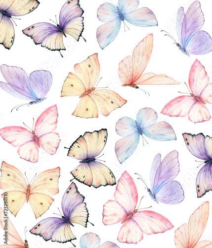 seamless pattern with butterflies © Mikoartstore