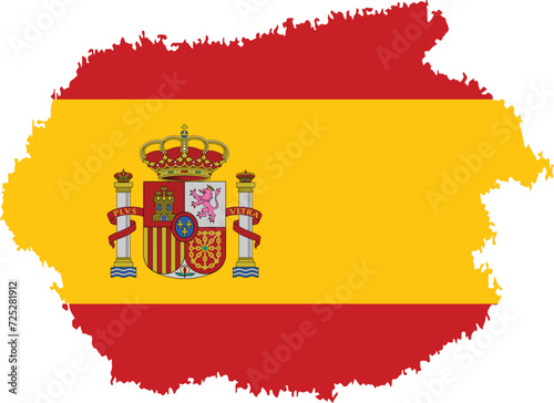 Spain Brush Flag, Brush strokes