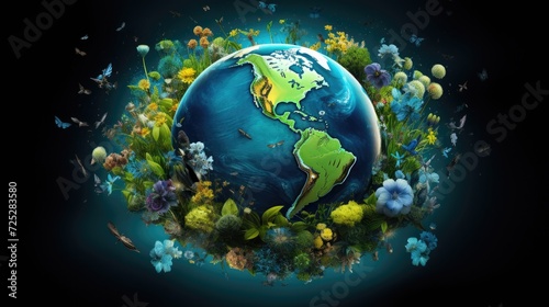 Planet earth illustration © Galib