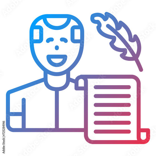 Historian Man Icon Style
