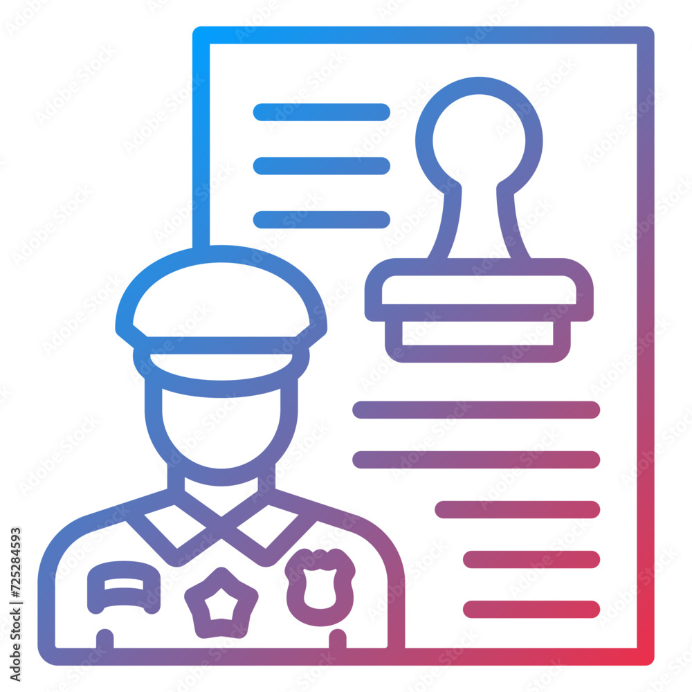 Supervisory Authority Icon Style Supervisory Authority Icon Style