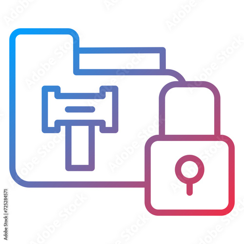Gdpr Lawsuit Icon Style