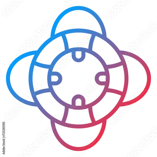 Life Preserver Icon Style