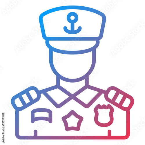 Marine Male Icon Style