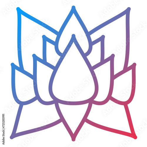 Lotus Flower Icon Style