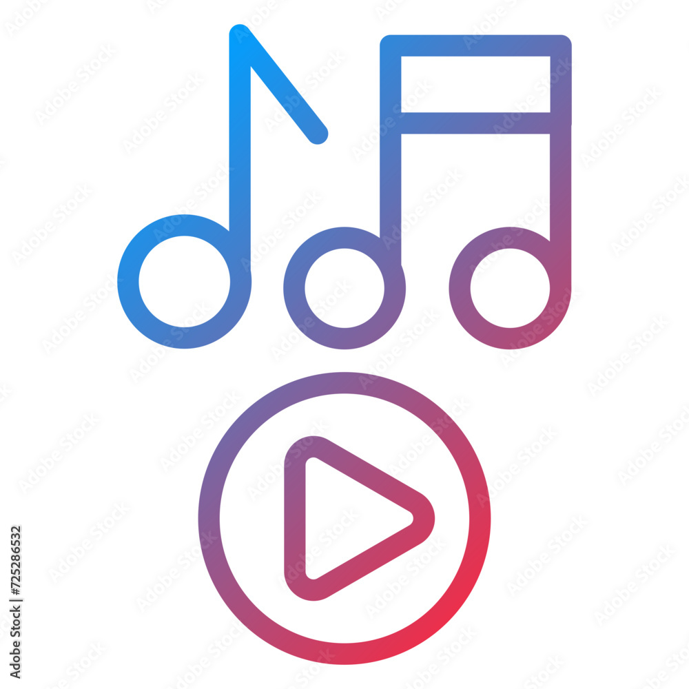 Music Playing Icon Style Music Playing Icon Style