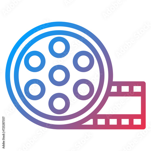 Film Reel Icon Style