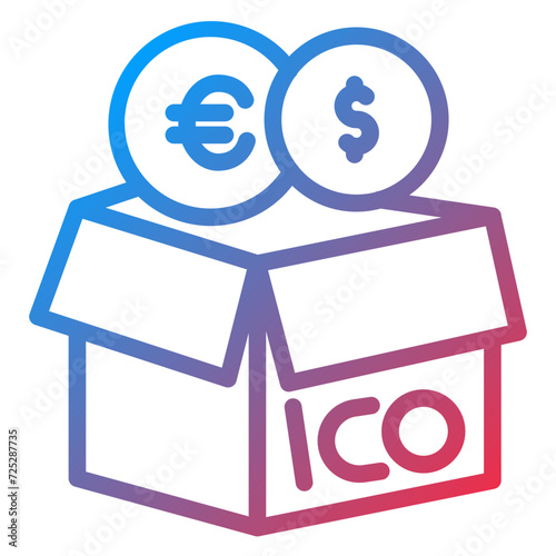 Initial Coin Offering Icon Style
