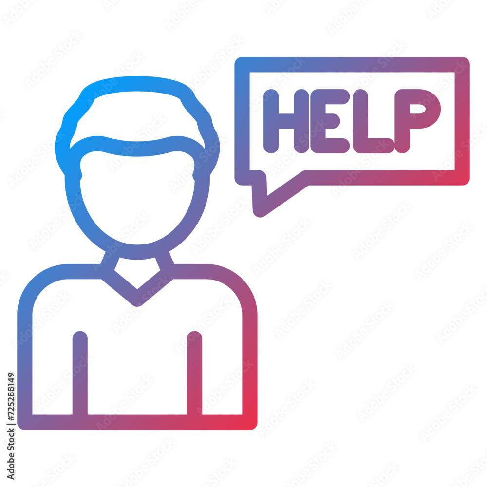 Ask For Help Icon Style