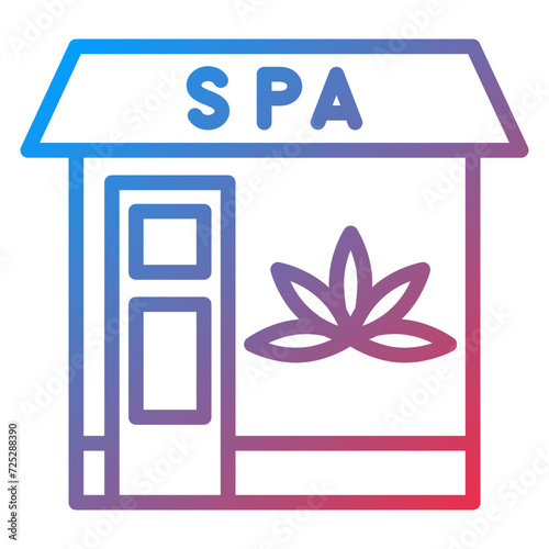 Spa Center Icon Style