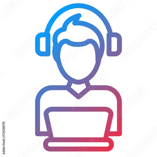 Relax Work Icon Style