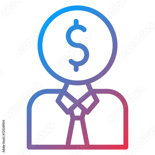 Junior Sales Rep Icon Style