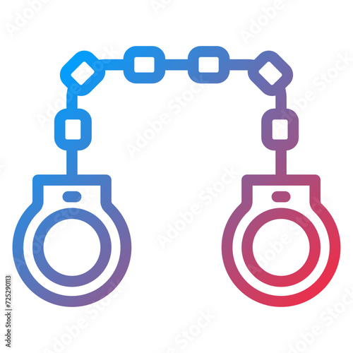 Handcuffs Icon Style