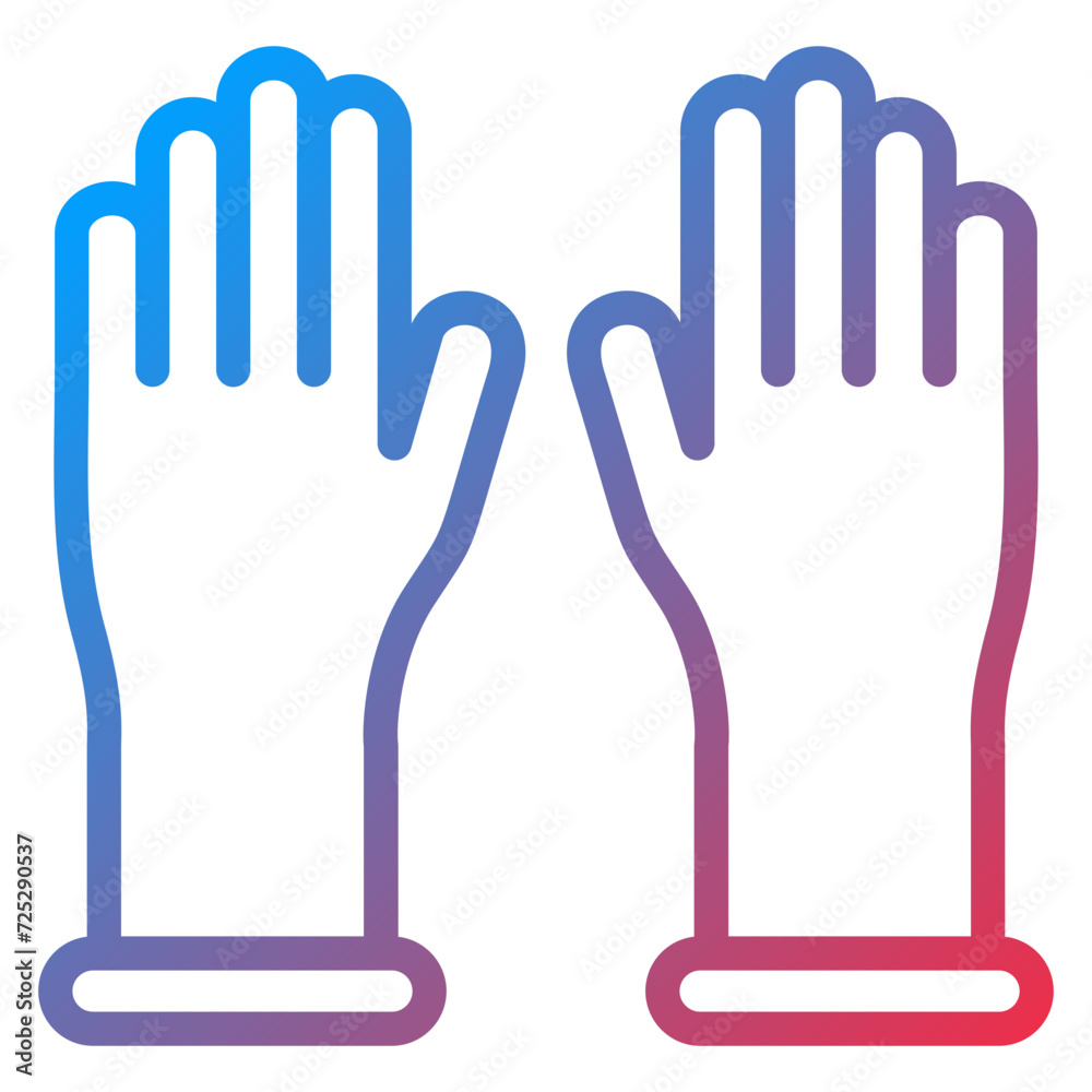 Obraz premium Latex Gloves Icon Style