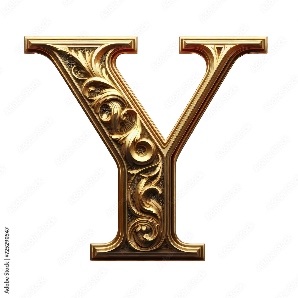 Isolated 3D Letter on a Clear PNG Canvas Generative AI Isolated 3D Letter on a Clear PNG Canvas Generative AI
