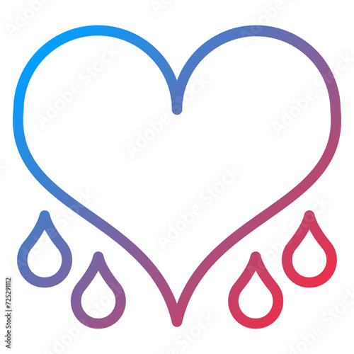 Bleeding Heart Icon Style