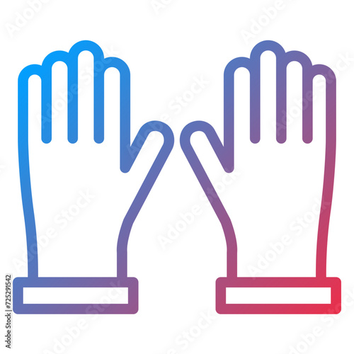 Gloves Icon Style