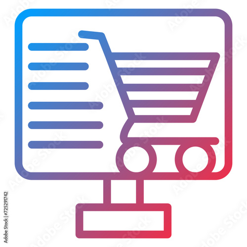 Online Shop-Store Icon Style photo