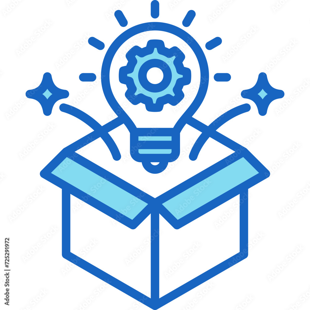 Think Outside The Box Icon Think Outside The Box Icon