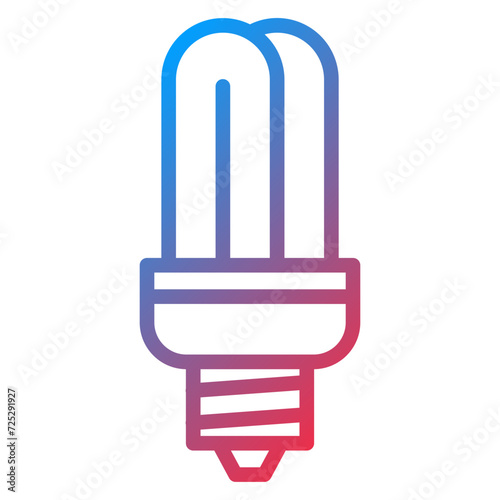 Cfl Compact Bulb Icon Style