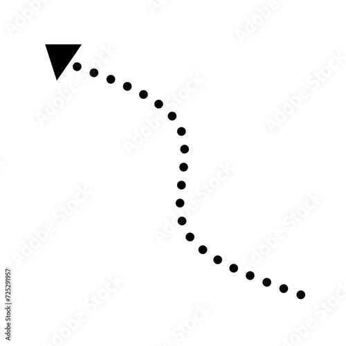 Dotted black Arrow 
