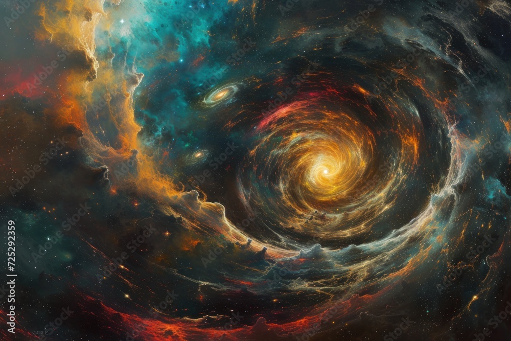 Fototapeta premium Abstract space art