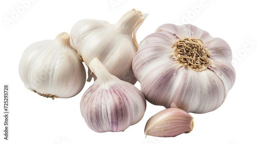garlic on transparent background